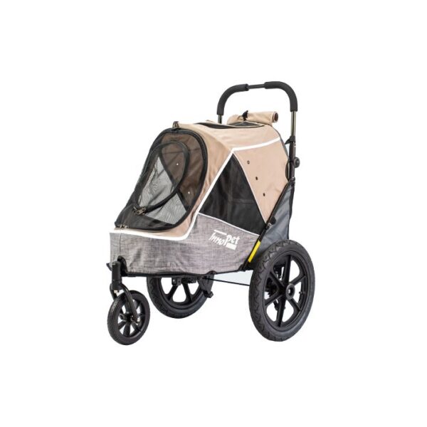 InnoPet® Hundebuggy/Fahrradanhänger "Sporty Trailer Evolution" - IPS-057/BR - Latte Macchiato